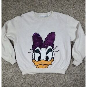 Zara Kids Disney Daisy Duck Sequin Sweatshirt - Size 13/14 - EUC